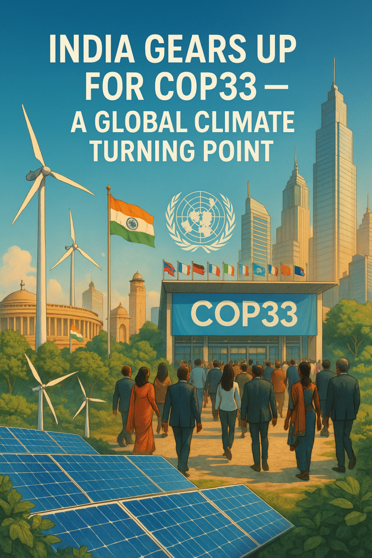 “India Gears Up for COP33 — A Global Climate Turning Point”