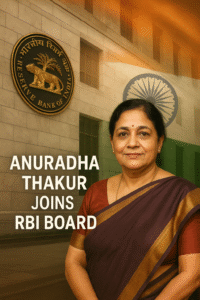 Anuradha Thakur joins RBI