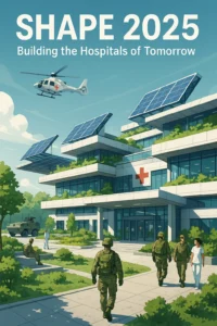 SHAPE 2025 sustainable military hospital architecture