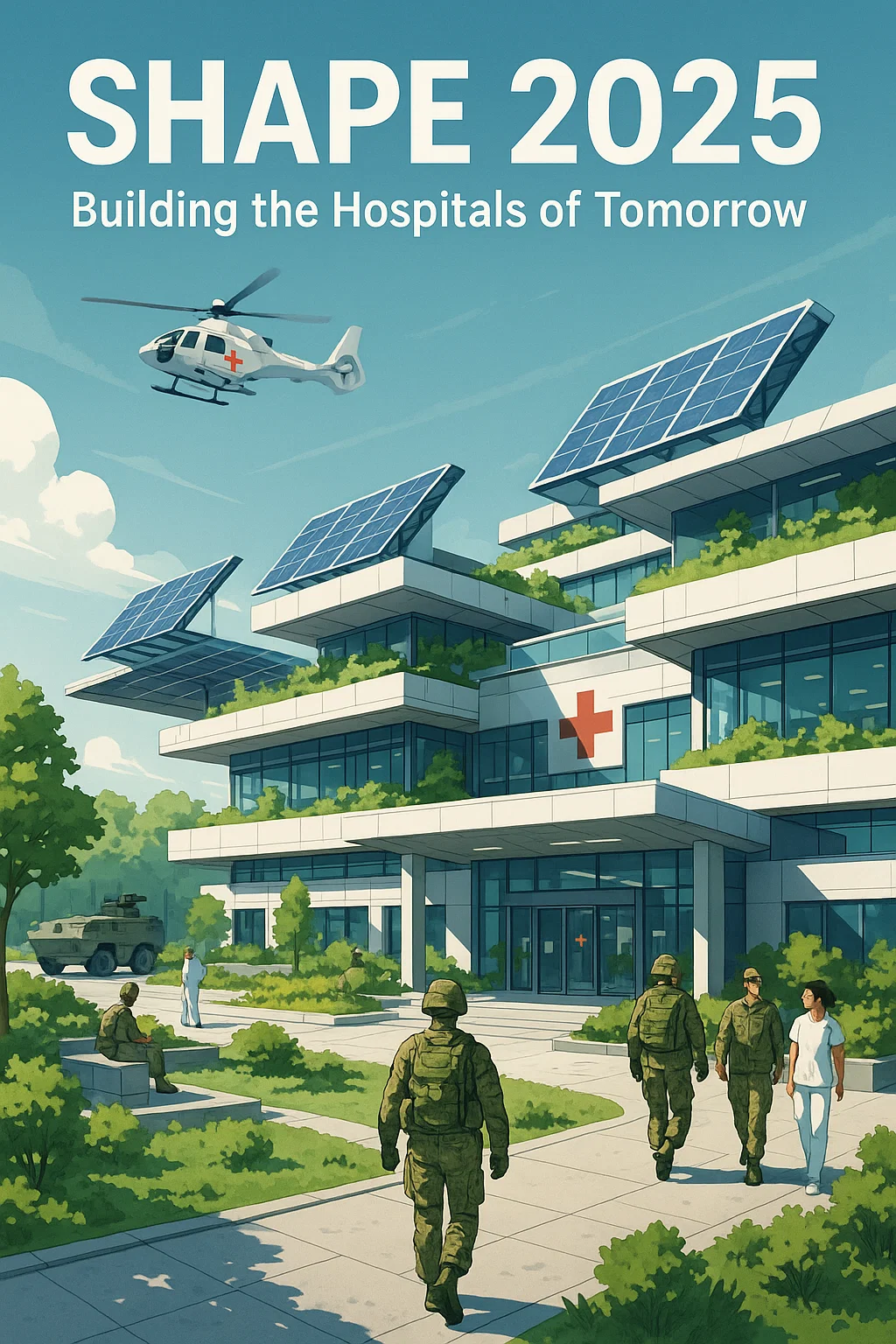 SHAPE 2025 sustainable military hospital architecture